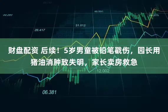 财盘配资 后续！5岁男童被铅笔戳伤，园长用猪油消肿致失明，家长卖房救急